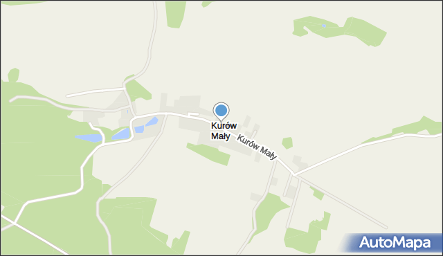 Kurów Mały, Kurów Mały, mapa Kurów Mały
