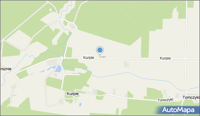 Kurpie, Kurpie, mapa Kurpie