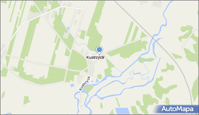 Kustrzyce, Kustrzyce, mapa Kustrzyce