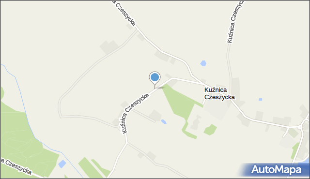 Kuźnica Czeszycka, Kuźnica Czeszycka, mapa Kuźnica Czeszycka