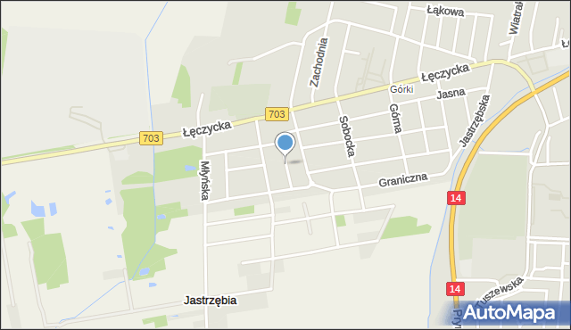 Łowicz, Kurpińskiego Karola, mapa Łowicza
