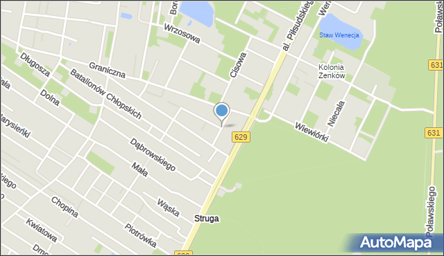 Marki powiat wołomiński, Kusocińskiego Janusza, mapa Marki powiat wołomiński