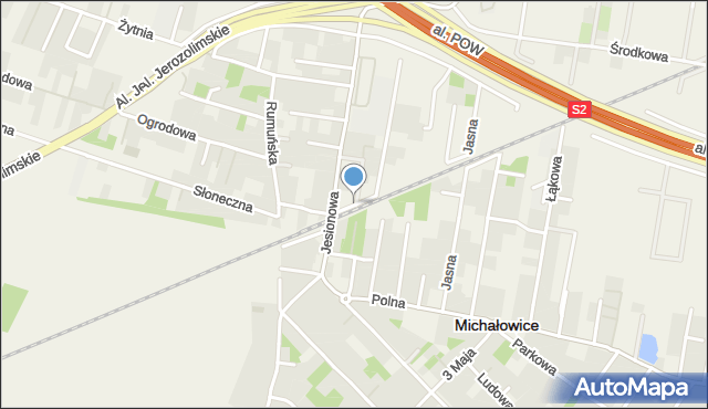 Michałowice powiat pruszkowski, Kuklińskiego Ryszarda, płk., mapa Michałowice powiat pruszkowski