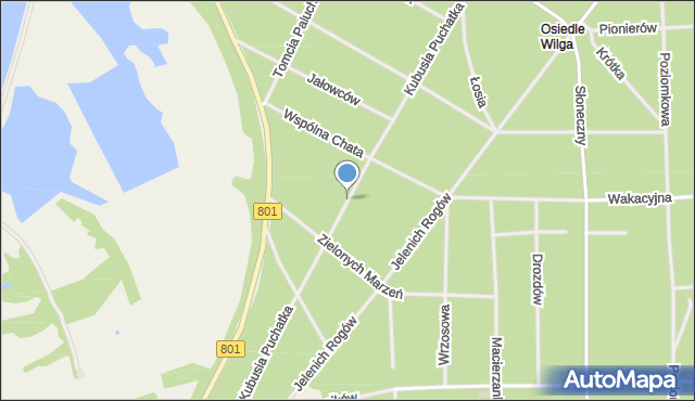 Osiedle Wilga, Kubusia Puchatka, mapa Osiedle Wilga