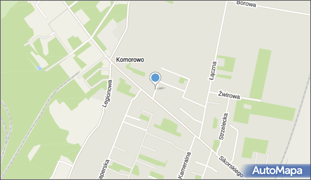 Ostrów Mazowiecka, Kukiela Mariana, gen., mapa Ostrów Mazowiecka