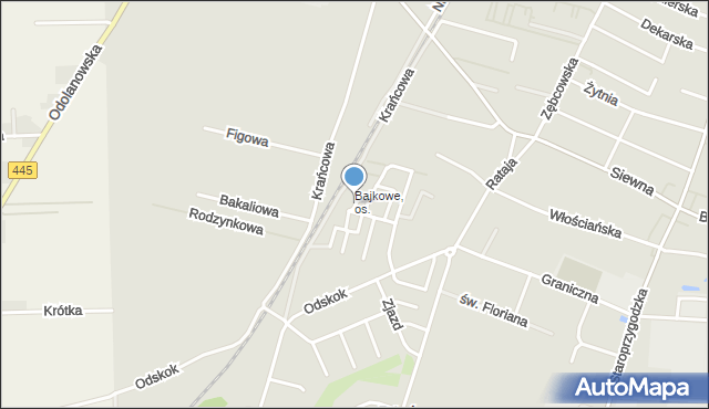 Ostrów Wielkopolski, Kubusia Puchatka, mapa Ostrów Wielkopolski