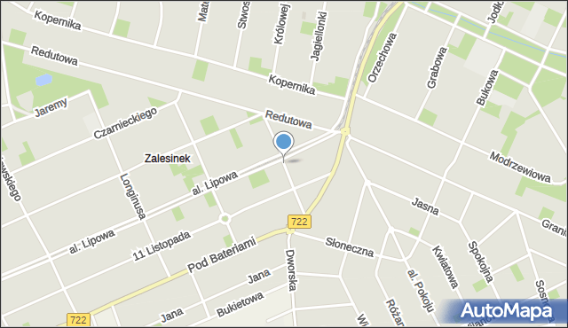 Piaseczno, Kurcewiczówny, mapa Piaseczno