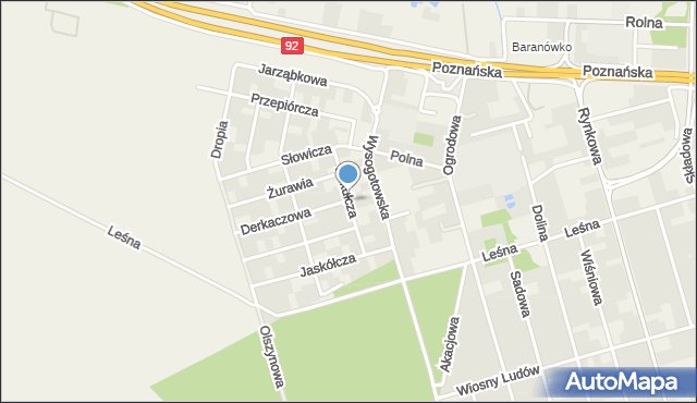 Przeźmierowo, Kukułcza, mapa Przeźmierowo