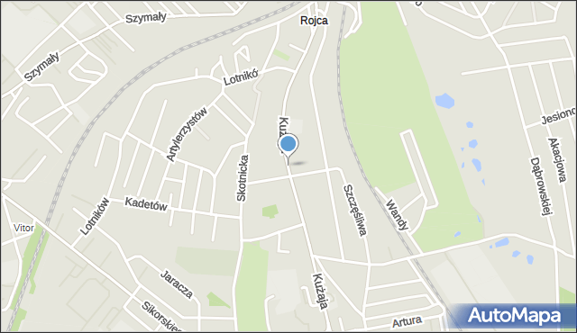 Radzionków, Kużaja Jana, mapa Radzionków