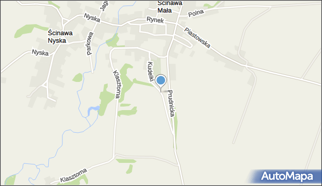 Ścinawa Mała, Kudelki Wilhelma, ks., mapa Ścinawa Mała