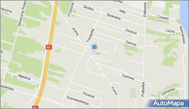 Serock powiat legionowski, Kuligowskiego Franciszka, ks., mapa Serock powiat legionowski