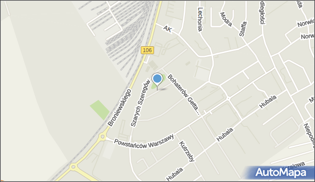 Stargard, Kurzmanna Dawida, mapa Stargard