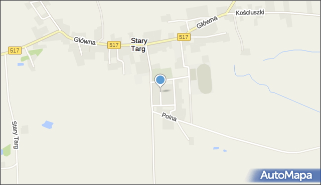 Stary Targ, Kusocińskiego Janusza, mapa Stary Targ