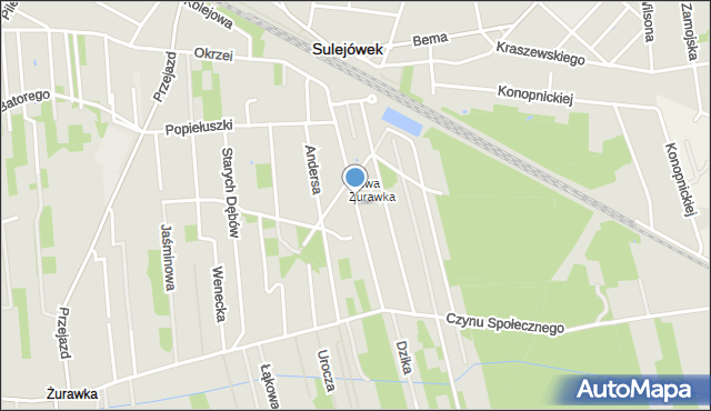 Sulejówek, Kutrzeby, mapa Sulejówek