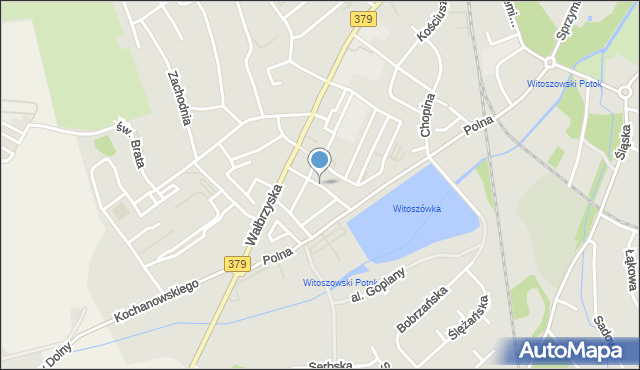 Świdnica, Kusocińskiego Janusza, mapa Świdnicy