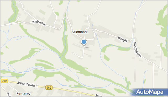 Szlembark, Kulisiewicza Tadeusza, mapa Szlembark