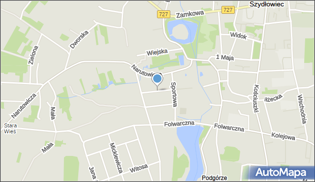 Szydłowiec, Kusocińskiego Janusza, mapa Szydłowiec