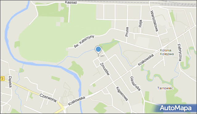 Tarnów, Kuklińskiego Ryszarda, gen., mapa Tarnów