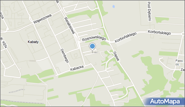 Warszawa, Kuny, mapa Warszawy