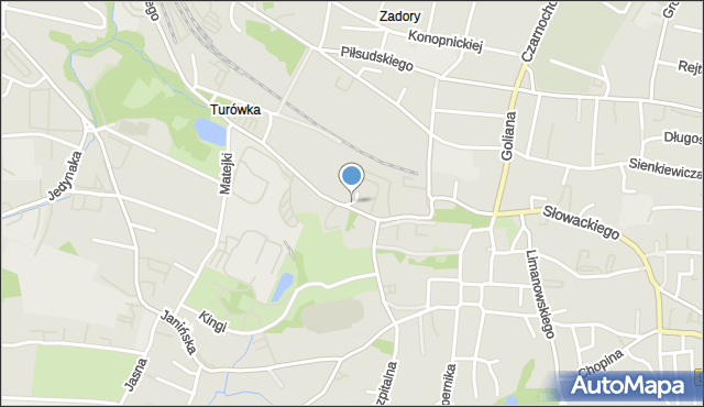 Wieliczka, Kuczkiewicza, mapa Wieliczka