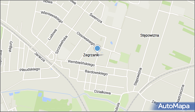Zgierz, Kunickiego Stanisława, mapa Zgierz