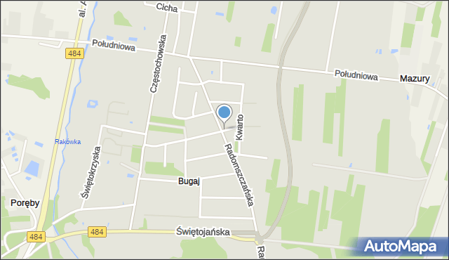 Bełchatów, Kwarto Teodora, ks., mapa Bełchatów