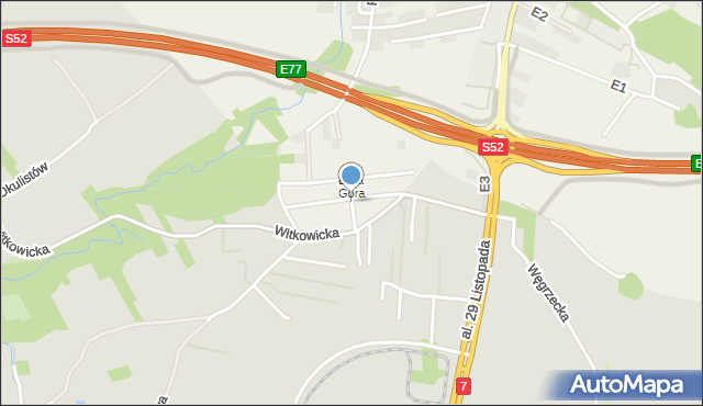 Bibice, Kwiatowa, mapa Bibice