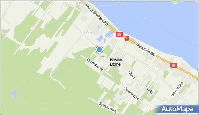 Brwilno Dolne, Kwiatowa, mapa Brwilno Dolne