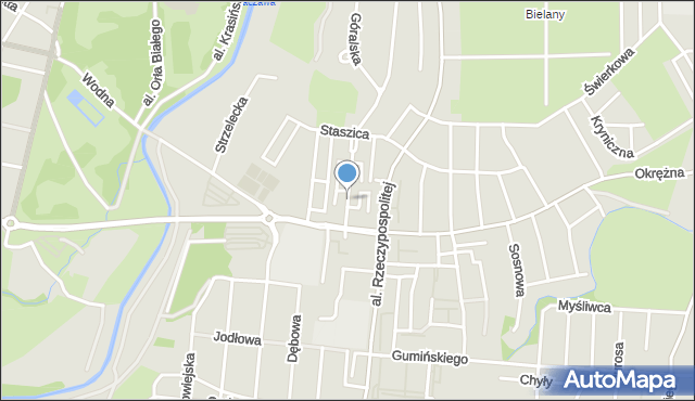 Legnica, Kwiatkowskiego Eugeniusza, mapa Legnicy
