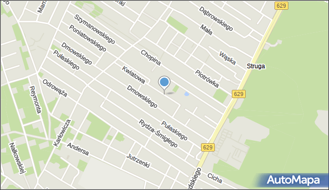 Marki powiat wołomiński, Kwiatowa, mapa Marki powiat wołomiński