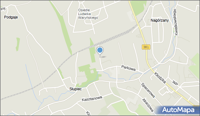Nowa Ruda powiat kłodzki, Kwiatowa, mapa Nowa Ruda powiat kłodzki
