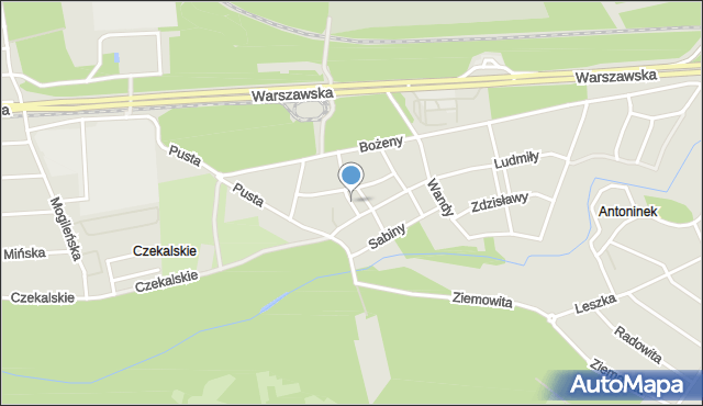 Poznań, Kwiryny, mapa Poznania