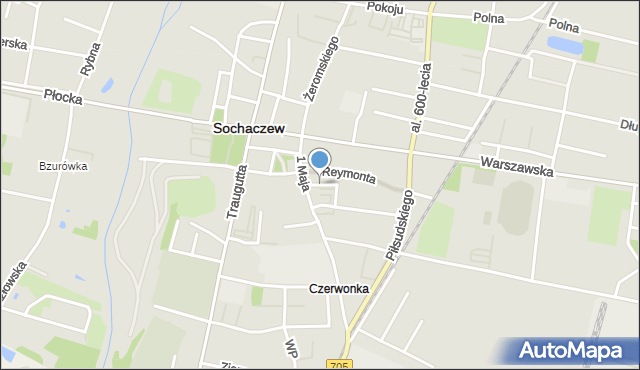 Sochaczew, Kwiatkowskiego Eugeniusza, mapa Sochaczew