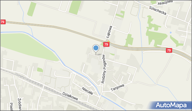 Zabierzów powiat krakowski, Kwiatów Polnych, mapa Zabierzów powiat krakowski