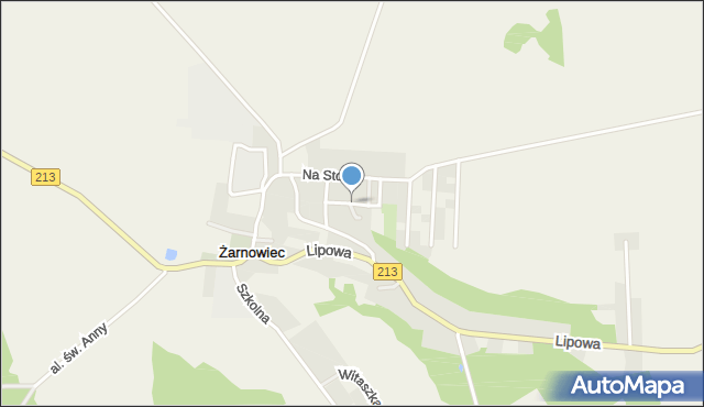 Żarnowiec gmina Krokowa, Kwiatowa, mapa Żarnowiec gmina Krokowa