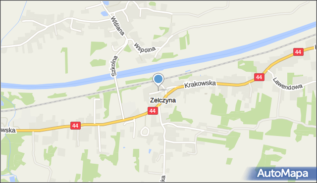 Zelczyna, Kwiatowa, mapa Zelczyna