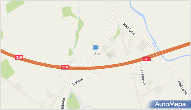 Bartąg, Łańska, mapa Bartąg