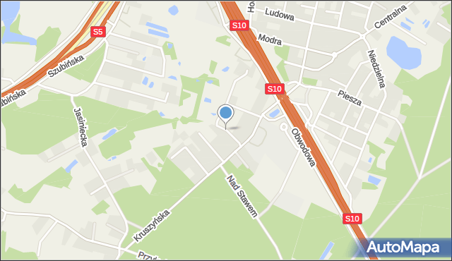 Białe Błota powiat bydgoski, Lawendowa, mapa Białe Błota powiat bydgoski