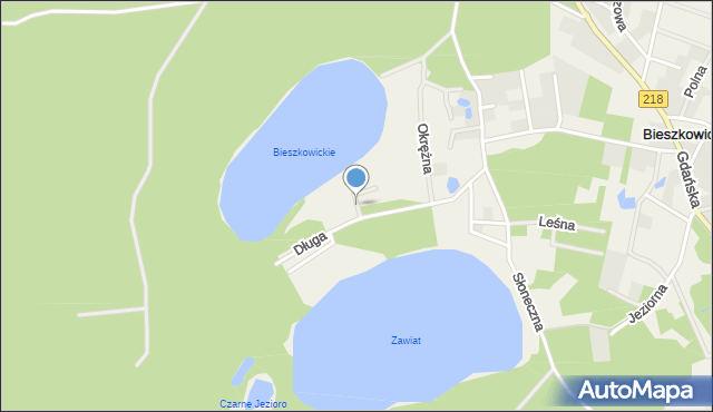 Bieszkowice, Łąkowa, mapa Bieszkowice