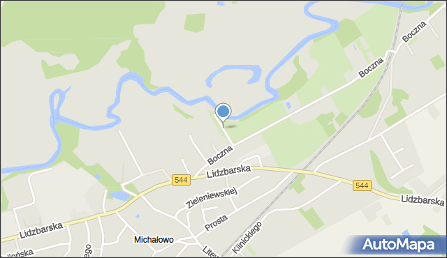 Brodnica, Łąkowa, mapa Brodnica