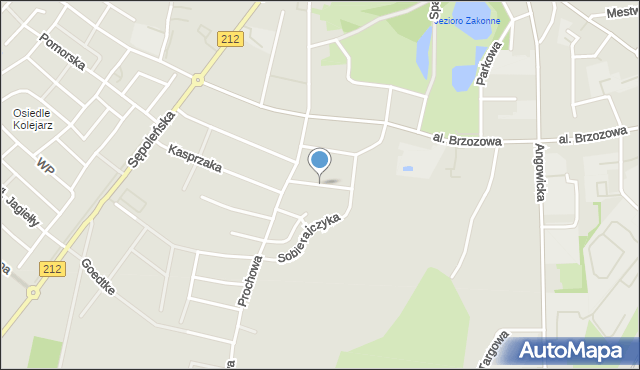 Chojnice, Łąkowa, mapa Chojnic