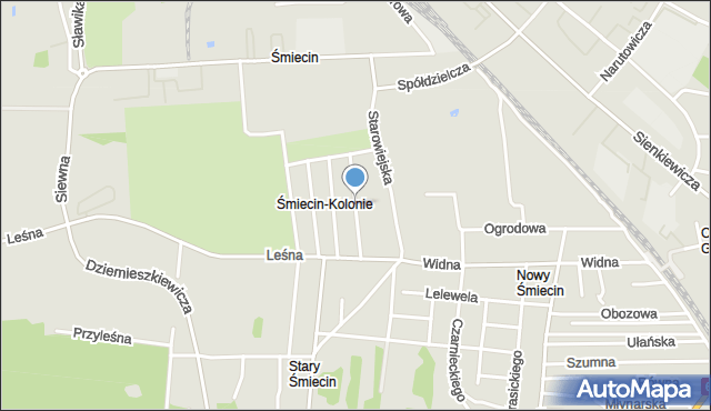 Ciechanów, Lawendowa, mapa Ciechanów