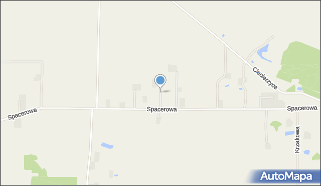 Ciecierzyce, Łąkowa, mapa Ciecierzyce