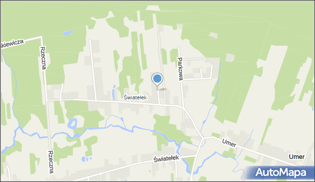 Ćmińsk, Łąkowa, mapa Ćmińsk