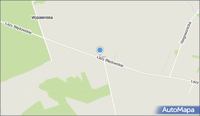 Dąbrowa Górnicza, Łazy Błędowskie, mapa Dąbrowa Górnicza