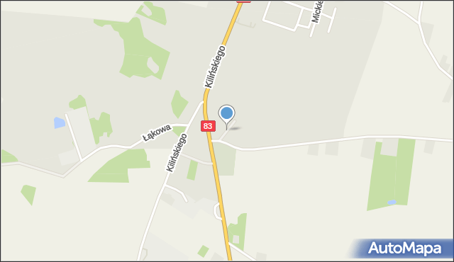 Dobra powiat turecki, Łagodna, mapa Dobra powiat turecki