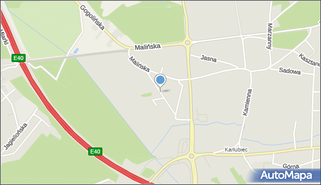 Gogolin powiat krapkowicki, Łąkowa, mapa Gogolin powiat krapkowicki