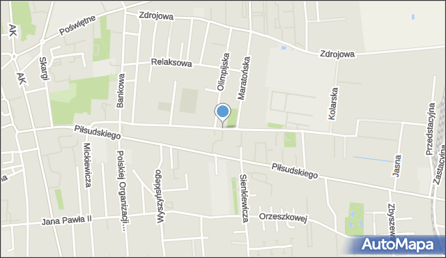 Grójec, Laskowa, mapa Grójec