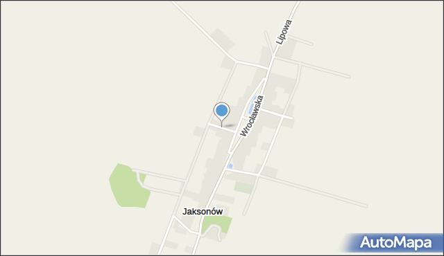 Jaksonów, Ładna, mapa Jaksonów