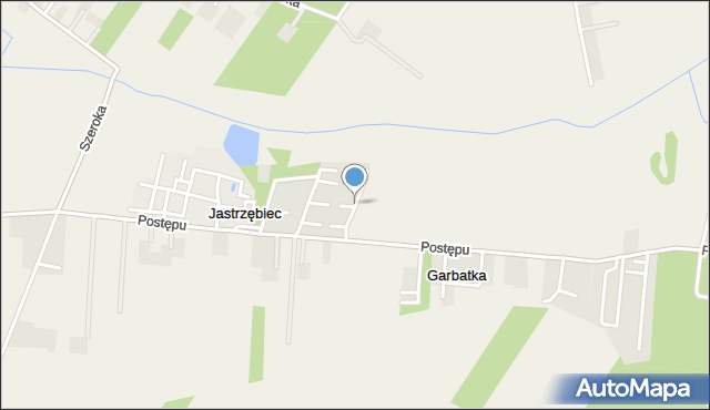 Jastrzębiec gmina Lesznowola, Łąkowa, mapa Jastrzębiec gmina Lesznowola